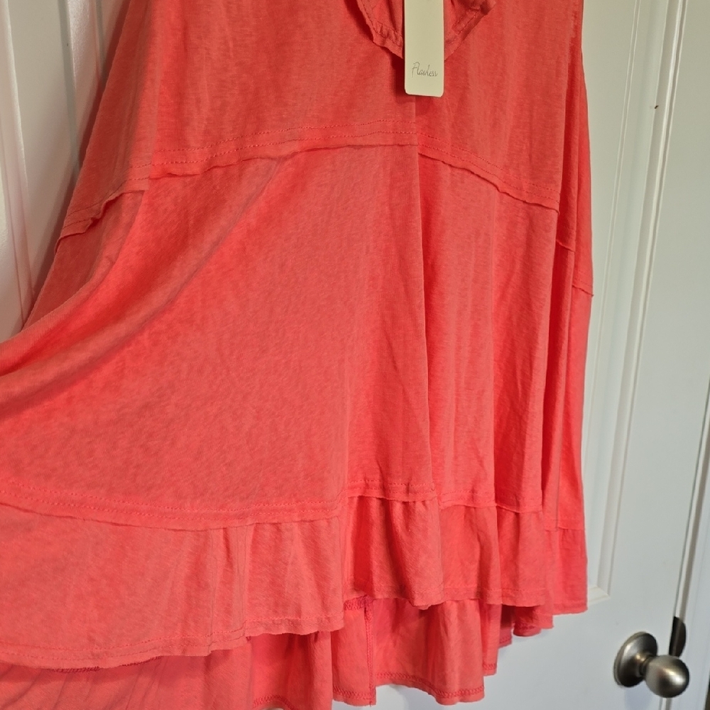FLAWLESS Coral Ruffle Tank Top - Picture 4 of 5